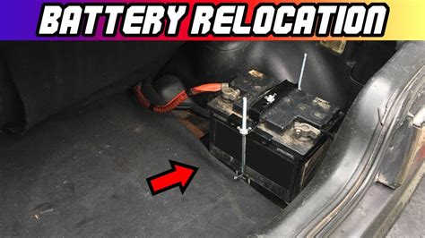 How To Relocate Your Car Battery To The Trunk Youtube