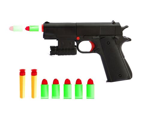 Buy Kid Toy Realistic 11 Scale Colt M1911a1 Rubber Bullet Pistol Mini
