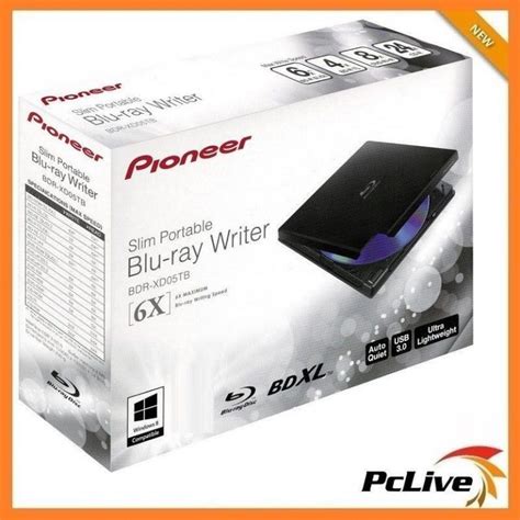 Pioneer External Blu Ray Burner 4k Ultra Hd Cd Dvd Writer Usb 3