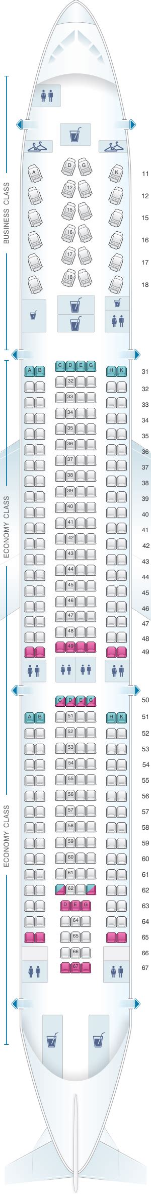 Seat Map Hainan Airlines Airbus A Config Seatmaestro