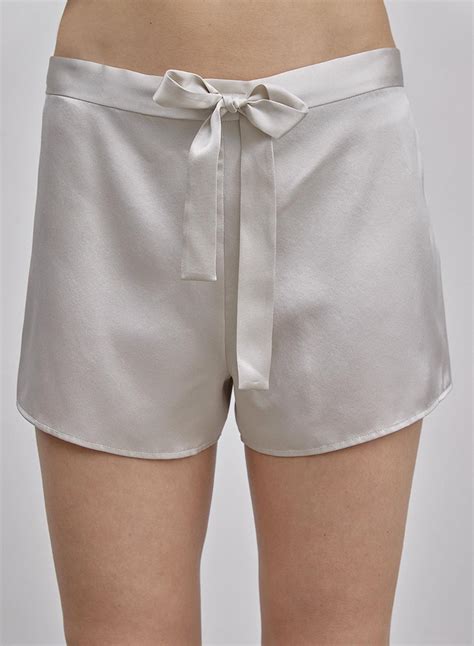 Belted Silk Shorts Silk Maison