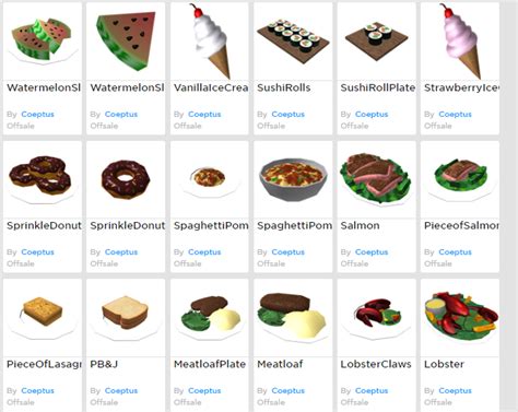 Roblox Bloxburg Id Codes For Food Poster