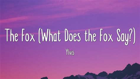 the fox what does the fox say ylvis lyrics youtube