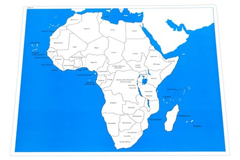 Montessori Materials Labeled Control Chart For Map Of Africa