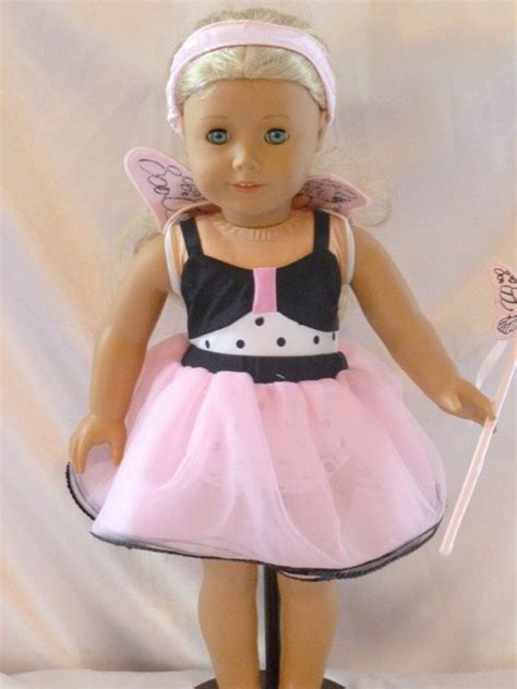 doll dance costume black and pink with wings by dancindollsdesigns 18 00 doll clothes