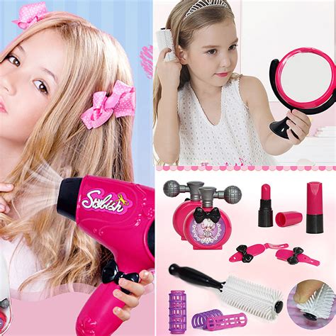 Kids Beauty Salon Set Toys 12pcs Little Girl Makeup Kit
