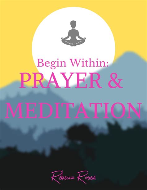 Prayer And Meditation Order Page — Rebecca Rosen