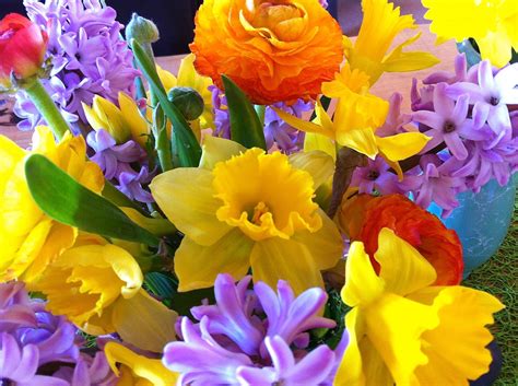 Spring Flowers Get A Blast Of Color With No Fussy Arranging The