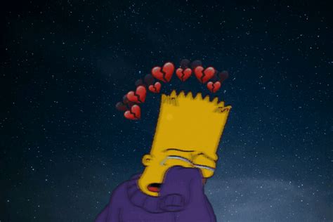 Sad Bart Simpson  Sad Homer Simpson  Find And Share On Giphy Imagem De Sad Bart And