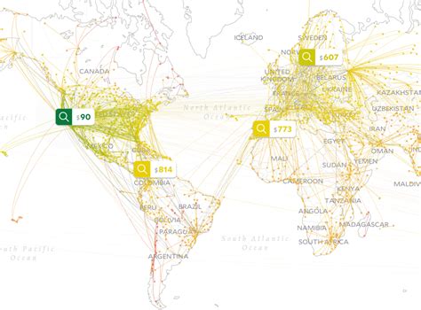 Mapping The Cheapest Flights To Everywhere Given Your Location