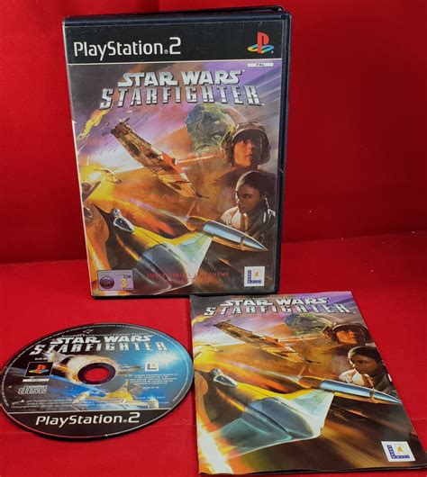 Star Wars Starfighter Black Label Sony Playstation 2 Ps2 Game Retro
