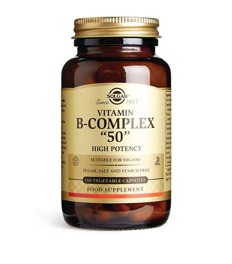 Solgar Vitamin B Complex 50 High Potency 100 Capsules Harrods Us