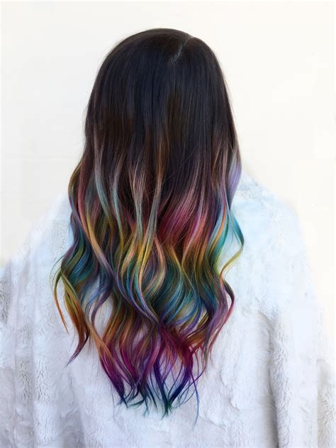Old Balayage New Rainbow 🌈😍👌 Why Not Embrace The Grow Out Here Is