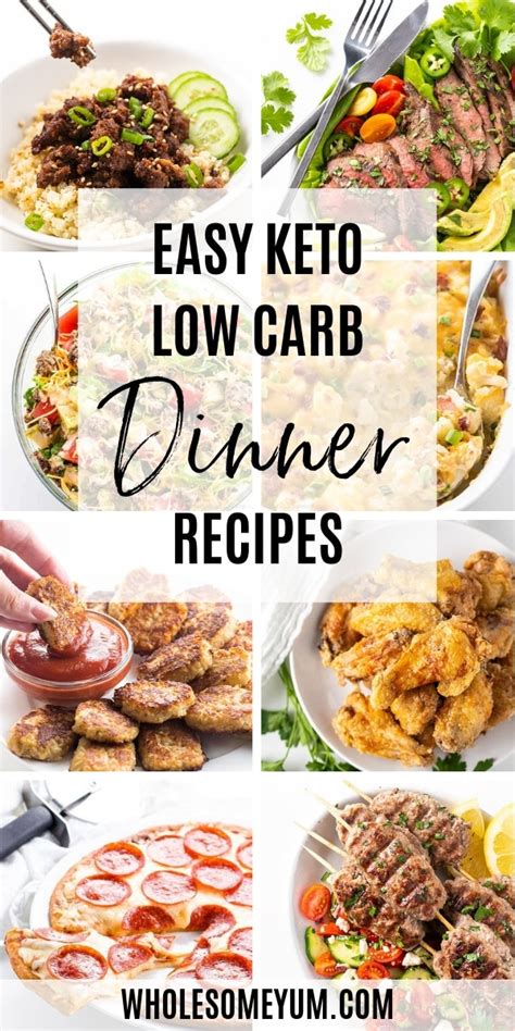 As you get older, it's important to enjoy a diet that's packed with healthy nutrients. 150+ Easy Keto Low Carb Dinner Recipes | Wholesome Yum