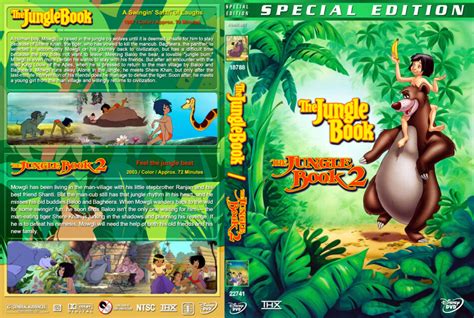 The Jungle Book Double Feature Dvd Cover 1967 2003 R1 Custom