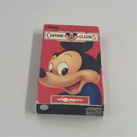 Walt Disney Cartoon Classics Heres Mickey Vhs Volume Classic 7920 The