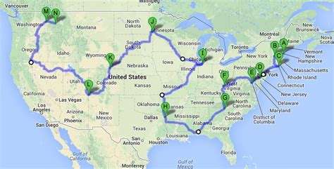Heres A Genius Map To Drive Through Every State In Just 113 Hours