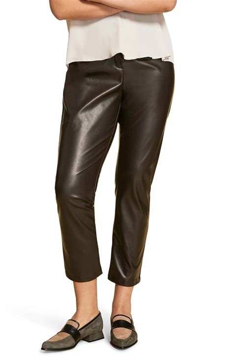 Marina Rinaldi Faux Stretch Leather Pants Flattering Fall Trends For