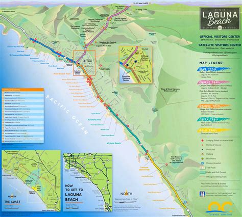 Tourist Map Of Surroundings Of Laguna Beach