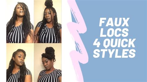 4 Easydifferent Styles Faux Locs Beyonce Experience Youtube