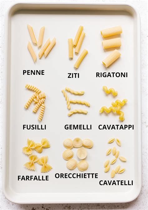 Short Pasta Shapes