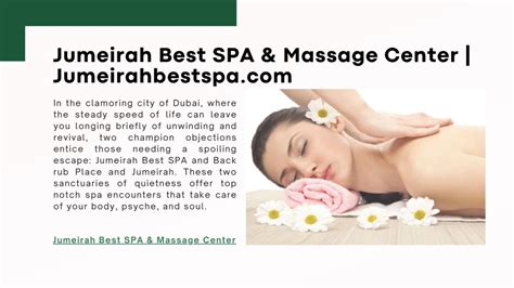 ppt jumeirah best spa and massage center powerpoint presentation id 12598504