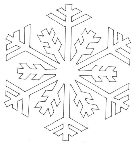For christmas, for example, you always have the option of obtaining the template and the engraving of snowflakes. Christmas Snowflakes Simple Pattern Coloring Page : Kids Play Color