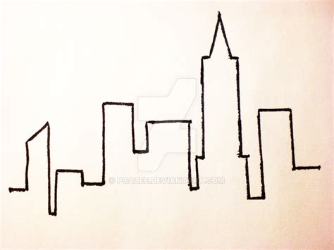 Cool Simple Chicago Skyline Drawing Creative Things Thursday