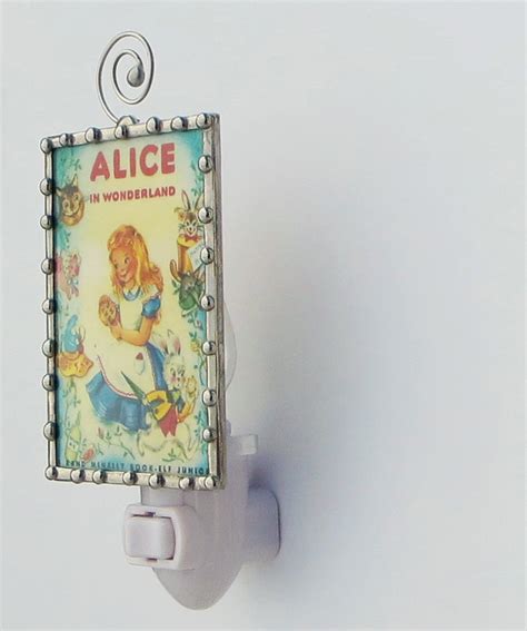Alice In Wonderland Story Book Night Light Pretty Picture Ts