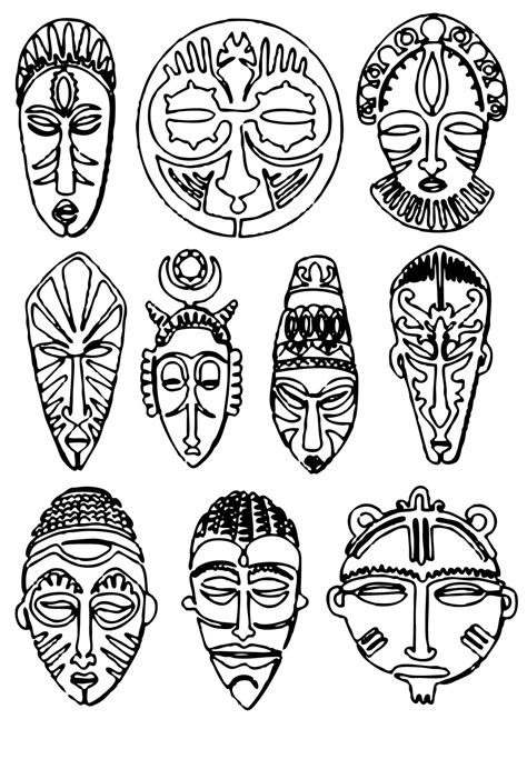 African Art Projects Afrique Art Mask Drawing Art Africain Masks