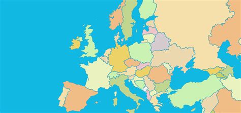 Countries Of Europe Map Quiz Game