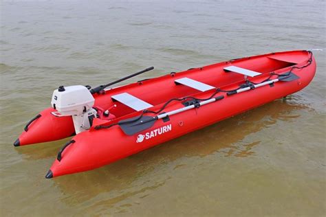 15 Saturn Kaboat Red Side View Inflatable Kayak Kayak Boats Boat
