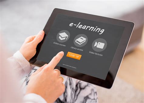 Sample E Learning Website On Tablet Computer Ripen