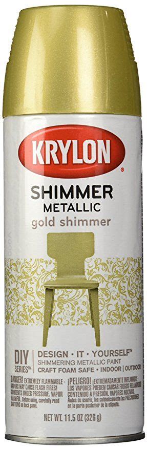 Krylon Shimmer Metallic Spray Paint Gold Shimmer 115 Ounce Metallic