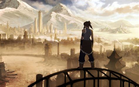 Wallpaper Anime Girls Fantasy City The Legend Of Korra Mythology Republic City Art Image