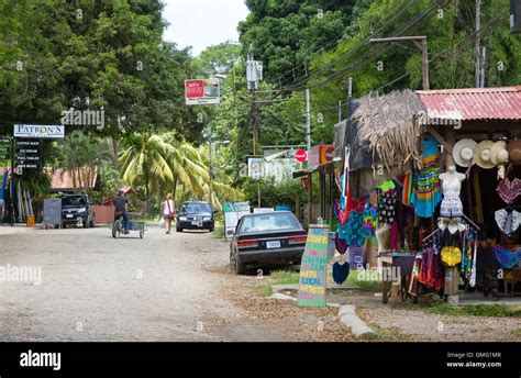 Street Scene Dominical Town Costa Rica Central Latin America