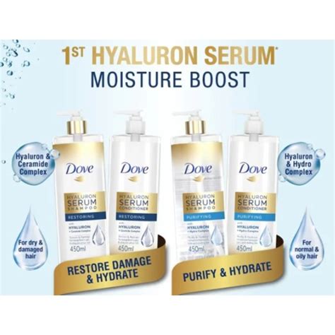 Dove hyaluron purifying serum shampoo is boosted with the power of hyaluron, an advanced skincare ingredient that replenishes & retains moisture in hair. DOVE Hyaluron Serum Shampoo asst | Shopee Malaysia
