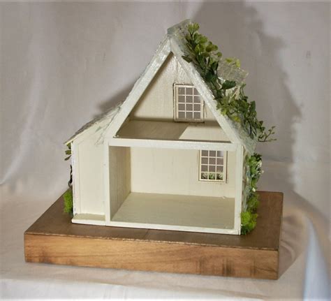 Dollhouse Miniature Coastal Cottage Mini House Free Shipping Etsy
