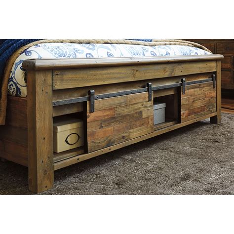 Signature Design By Ashley Sommerford Queen Panel Storage Bed With Barn
