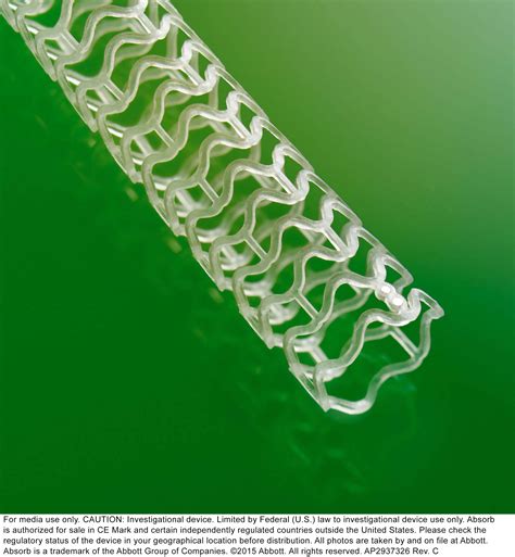 Abbott Announces Ce Mark For New Advancement Of Absorb Stent System For