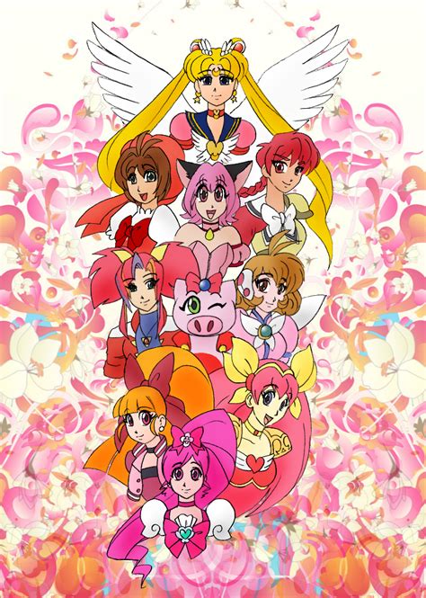 Magic Girls United By Ahnand On Deviantart Magical Girl Awesome