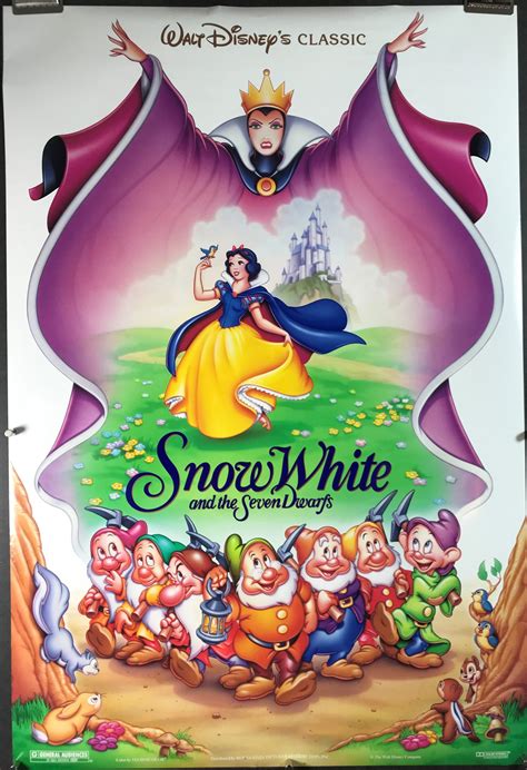 Art Posters Art Snow White And The Seven Dwarfs Walt Disney Cartoon Movie Poster Print 6 1937