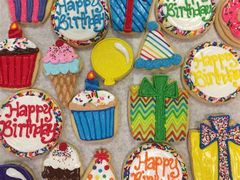 Assorted Happy Birthday Cookies Cookies For You
