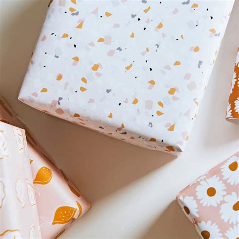 Terrazzo Luxury Wrapping Paper By Abigail Warner