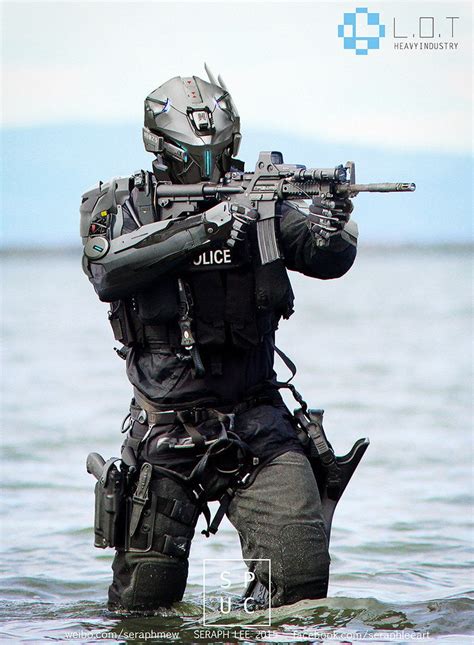 L H I Swat Seraph Lee Combat Armor Futuristic Armour Sci Fi Armor