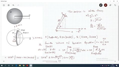 calculus - How does $dV=2\pi R^2t \sin \theta\, d\theta$ come? - Mathematics Stack Exchange