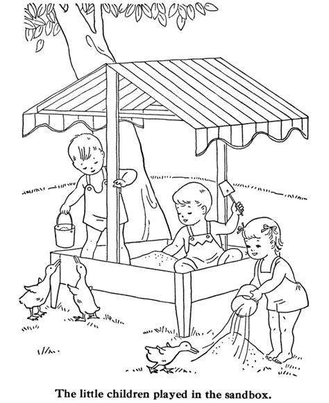 Coloring Pages Of Kids Playing Coloring Home