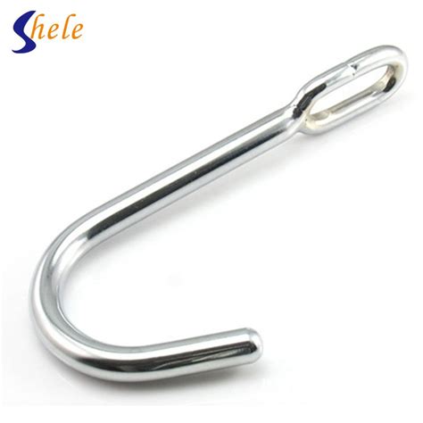 Shele Smooth Stainless Steel Anal Hooks Anal Butt Plug Sex Toys For Men
