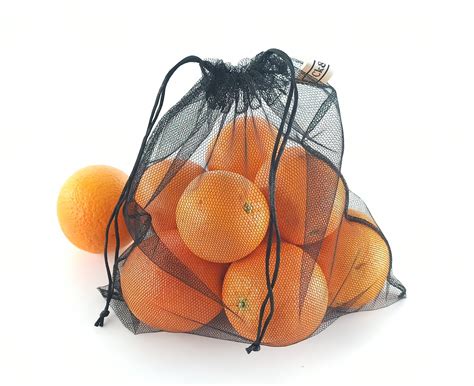 Bolsa De Fruta Reutilizable Bolsas De Cordón De Poliéster Etsy