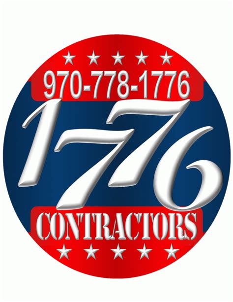 1776 Logo Decal Round 1 1776 Contractors
